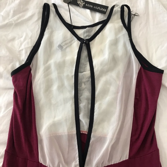 Never Used Asymmetrical Pink Eyelash Lace Dress - Picture 3 of 5